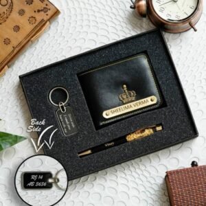 Personalized Wallet, Pen & Keychain | Gift Combo