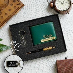 Personalized Wallet, Pen & Keychain | Gift Combo