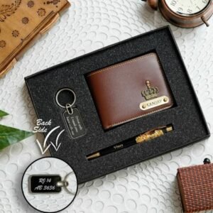 Personalized Wallet, Pen & Keychain | Gift Combo