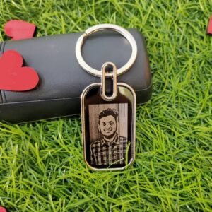 Personalized Picture Engraved Keychain - Customizable Keepsake