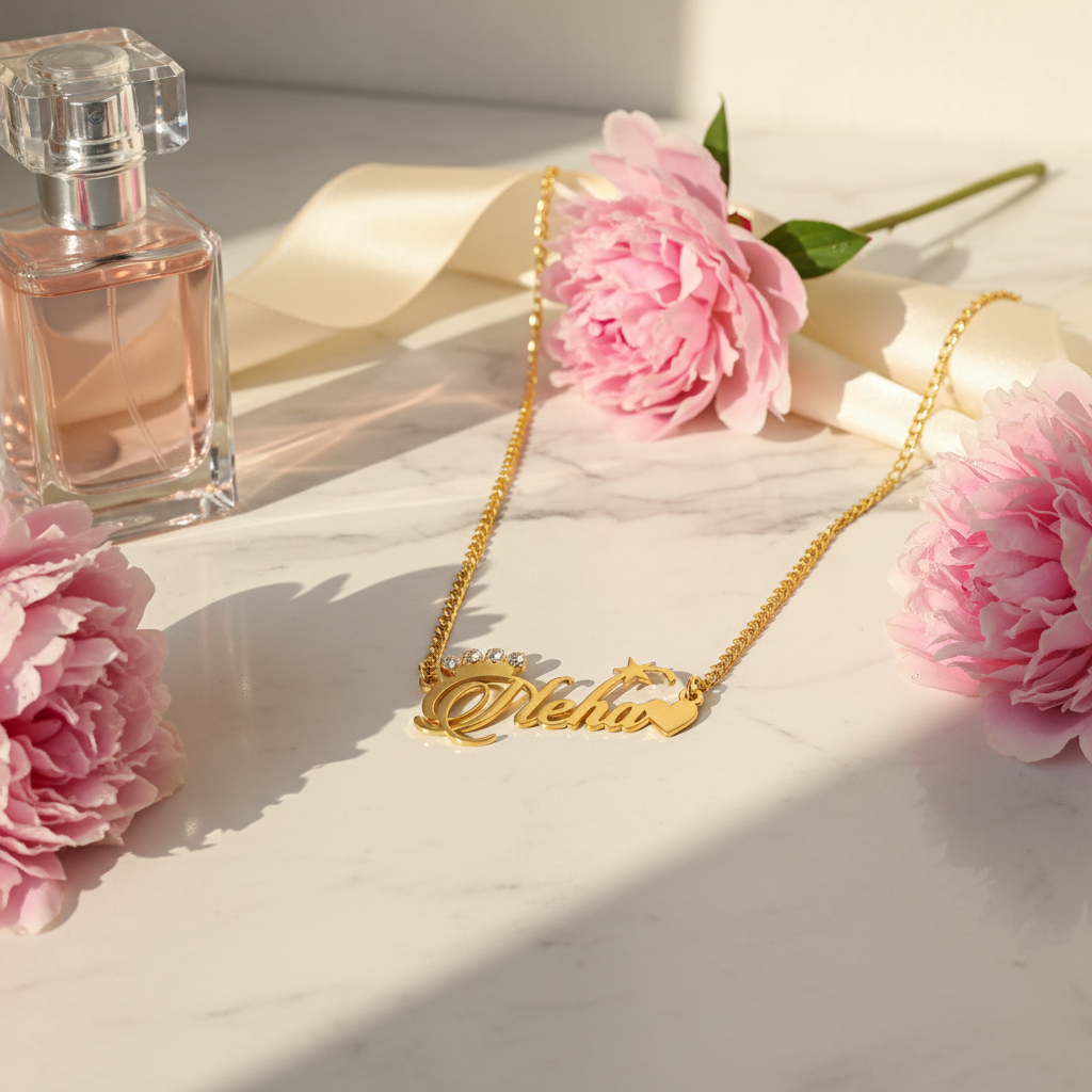 royal_signature_personalized_brass_name_necklace_with_custom_crown_heart_marble_vanity