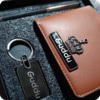 Shop the Best Personalized Men's Wallet Combo with Metal Strip thepreciousgifts.in