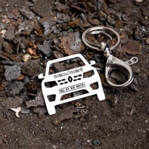 Personalized Stainless Steel Car Keychain