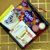 Personalized Rakhi Combo for Kids with Batman or Square Acrylic Rakhi, Gems, Roli and Kumkum, and Premium Box Packing