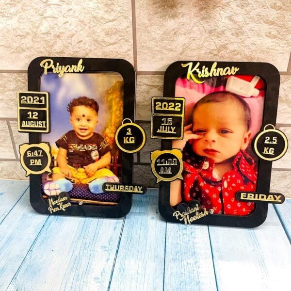 Personalized Baby Birthday Photo Frames