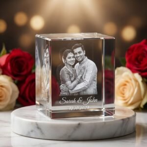3D Engraved Personalized Crystal | Custom 3D Photo Crystal Gift