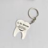 personalized tooth keychain for dental dentists