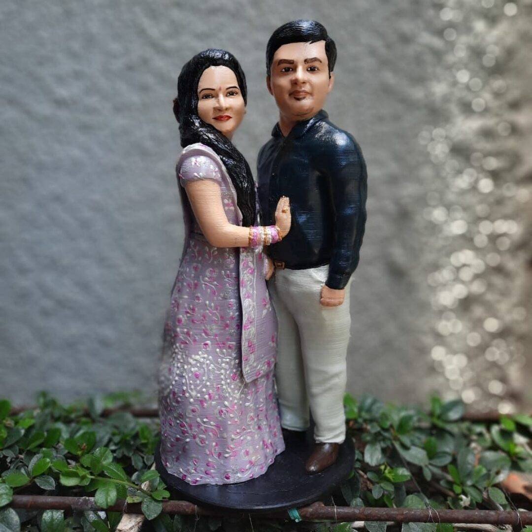 Custom 3D Printed Couple Miniature