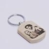Personalized Picture Engraved Wooden Keychain with Free Shipping all over India.
