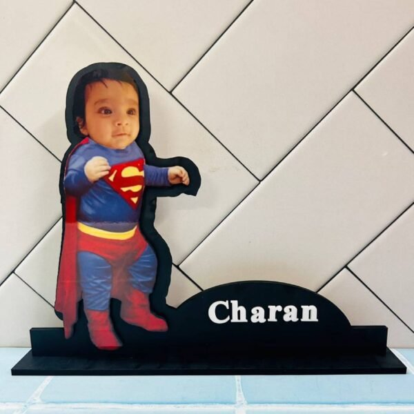 Personalized Superman Caricature Table Top with name and photo - The Precious Gifts.