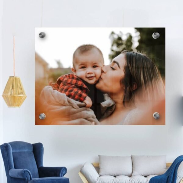 Acrylic Sheet with Color Photo Print - A Special Gift for Mom