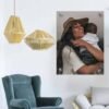 A custom photo acrylic sheet with a picture of a mother and her child, with the text “Mothers Day Custom Photo Acrylic Sheet - The Precious Gifts”.