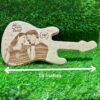 Wooden Guitar with Couple Image - Personalized Musical Gift
