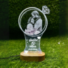 Customizable LED Crystal Keepsake with Personal Image