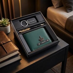 Personalized Executive Gift Set – Engraved Wallet, Custom Pen & Keychain Corporate & Birthday Gift for Men modern-nightstand