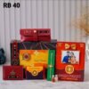 Personalized Rakhi Gift Set with leather wallet, keychain, eyewear case, photo frame, Kit Kat chocolate, Rakhi, and Roli Chawal in a Rakshabandhan gift box.