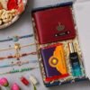 Personalized Raksha Bandhan Gift Set with Wallet, Perfume, Rakhi, Chocolate, and Roli Chawal