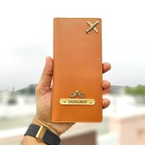 Personalized-Travel-Organizer-Custom-Engraved-with-Name-Green