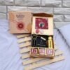 Customized Raksha Bandhan Gift Box with Wallet, Keychain, Rakhi, Perfume, Chocolates, and Personalized Card for Brother