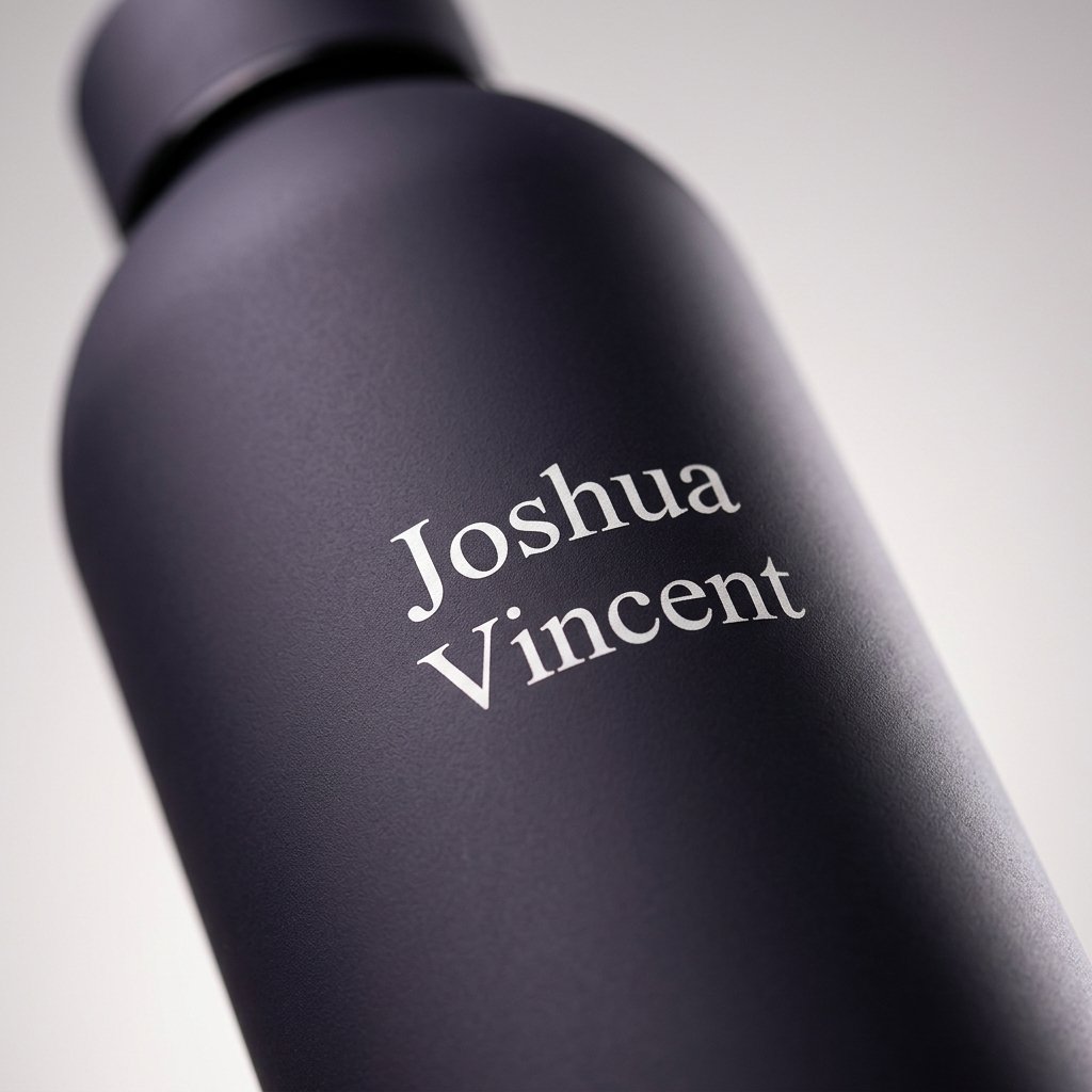 Customizable Water Bottle with Name Engraving — close-up detail view showing personalisation and craftsmanship