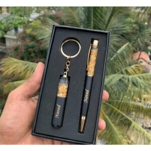 Personalized Pen and Keychain Combo | Bi