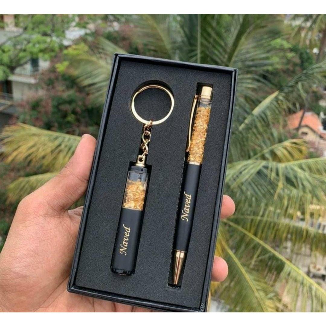Personalized Pen and Keychain Combo | Bi