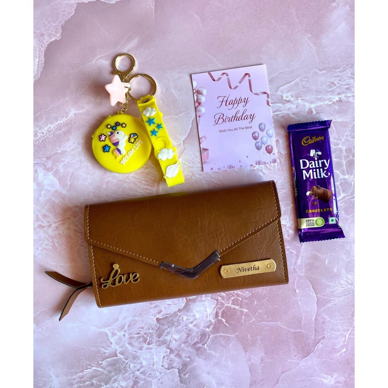 Bangkok Ladies Wallet + Mirror Keychain