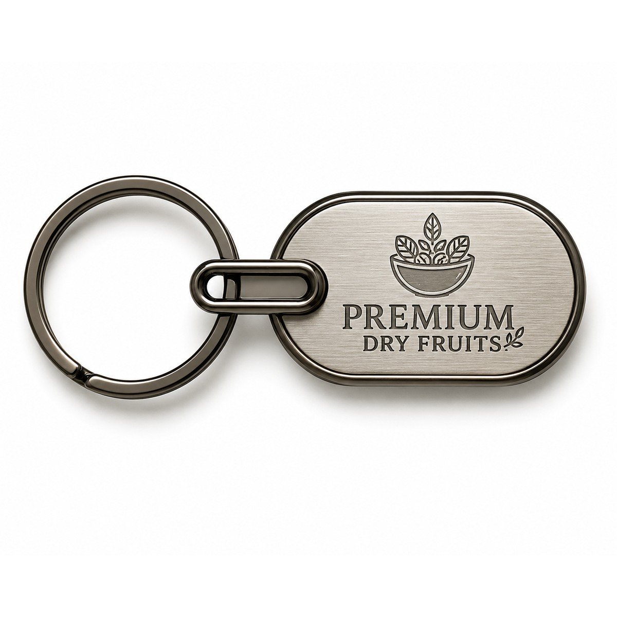 Personalised Capsule Metal Logo Keychain for corporate bulk gifting