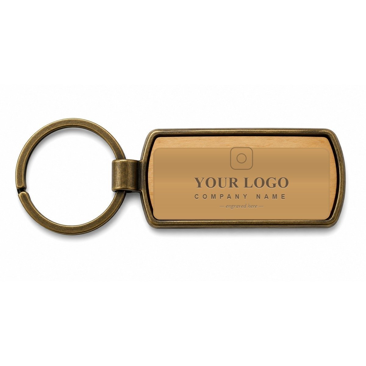 Engrave your own company logo — sample placeholder