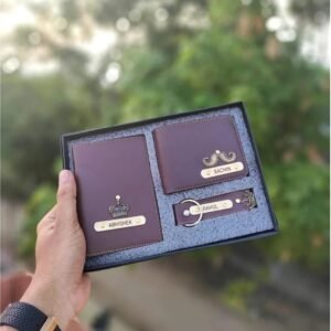 Faux Leather Wallet Combo Set (2 Wallets) – Personalised Men's Gift Combo | Birthday Gift for Husband Brother Friend