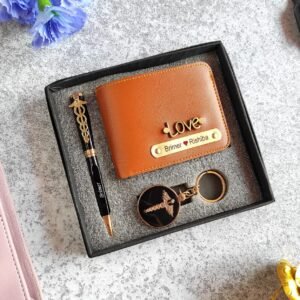 Personalised doctor gift combo faux wallet doctor pen and stethoscope keychain