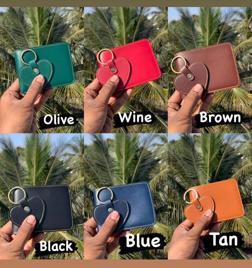 Men's Faux Leather Wallet + Heart Keychain Gift Combo – Birthday Anniversary Gift for Husband Boyfriend | Personalised 2-Piece Set — personalised corporate bulk gift with logo engraving, India