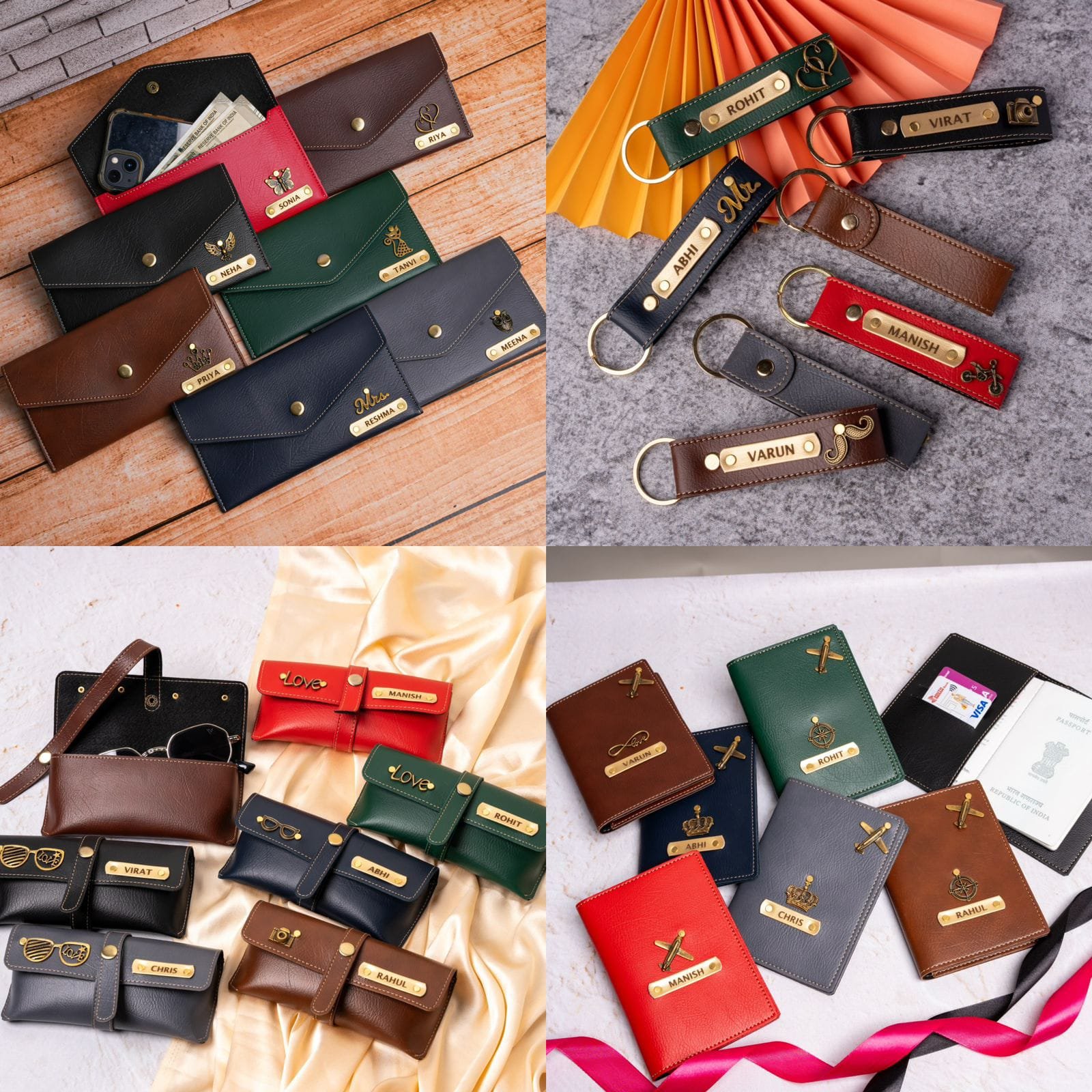 Personalised Nexon ladies leather wallet combo for her