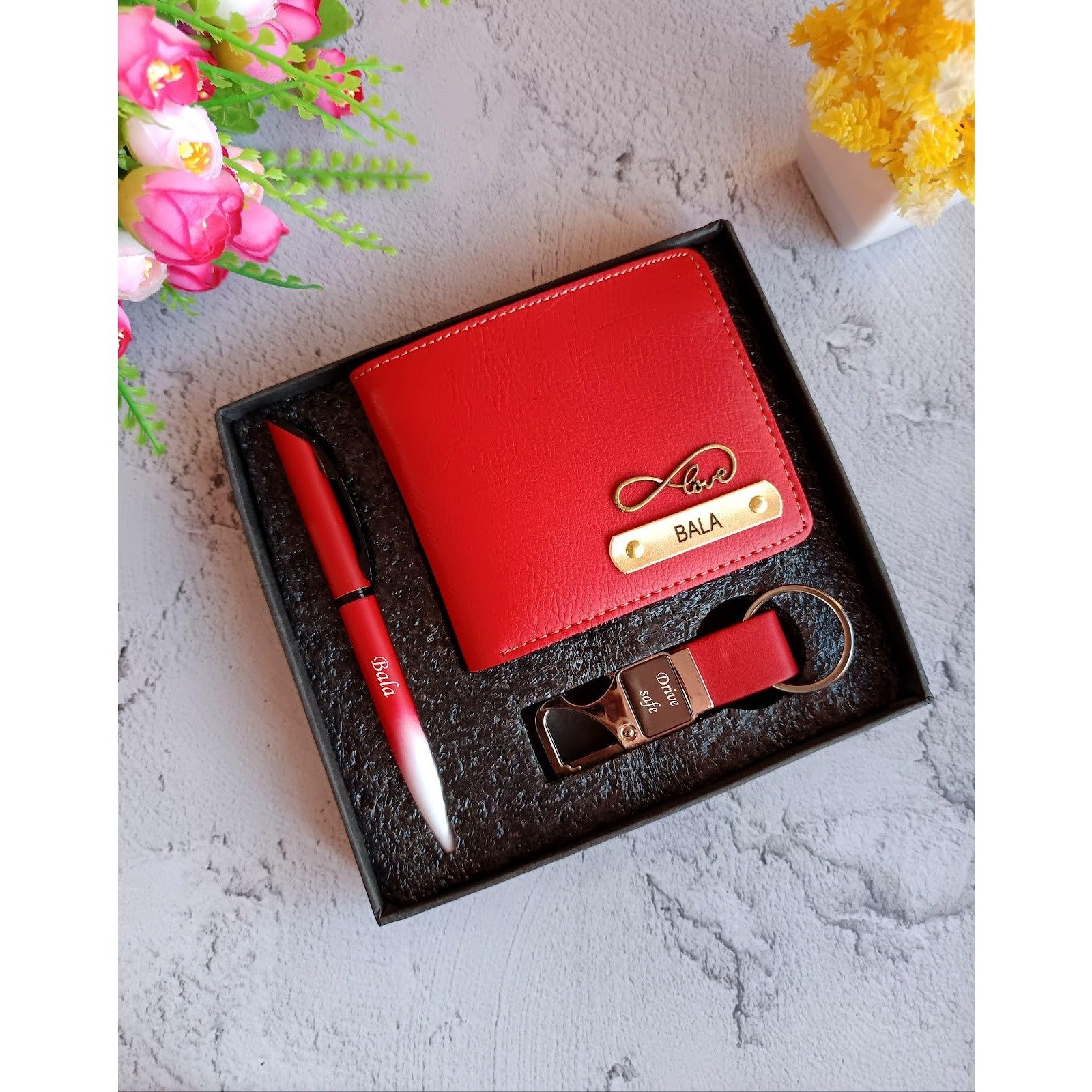 Nexon Wallet + Pen + Hook Metal Keychain