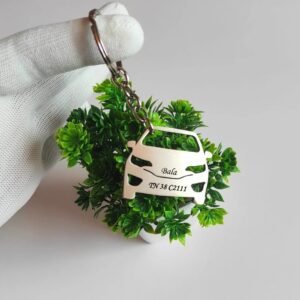 Personalised 3D Car Keychain – Custom Name / Number Plate