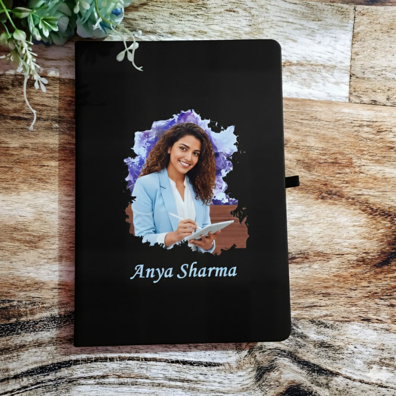 personalised colour photo diary name personalised gift combo