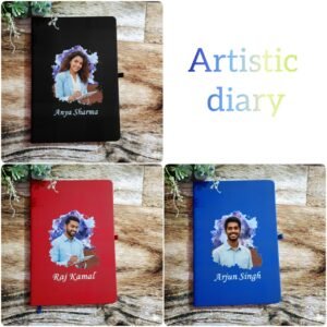 personalised colour photo diary name personalised gift combo