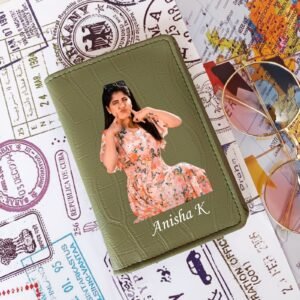personalised colour photo passport holder name personalised gift combo