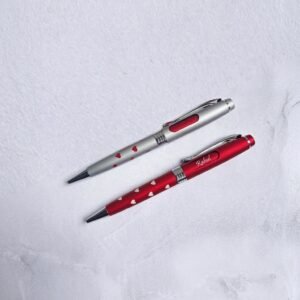 Personalised Couple Pen Set – His & Hers Name Engraved Pens — close-up detail view showing personalisation and craftsmanship