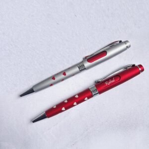 Personalised couple pen set with name engraving his and hers