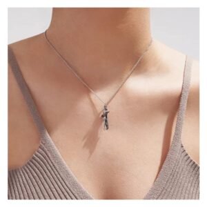 Personalised Hug Pendant Necklace with N