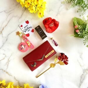 Personalised Ladies Wallet, Card Holder, Keychain & Ring Gift Combo — gift-ready presentation suitable for special occasions