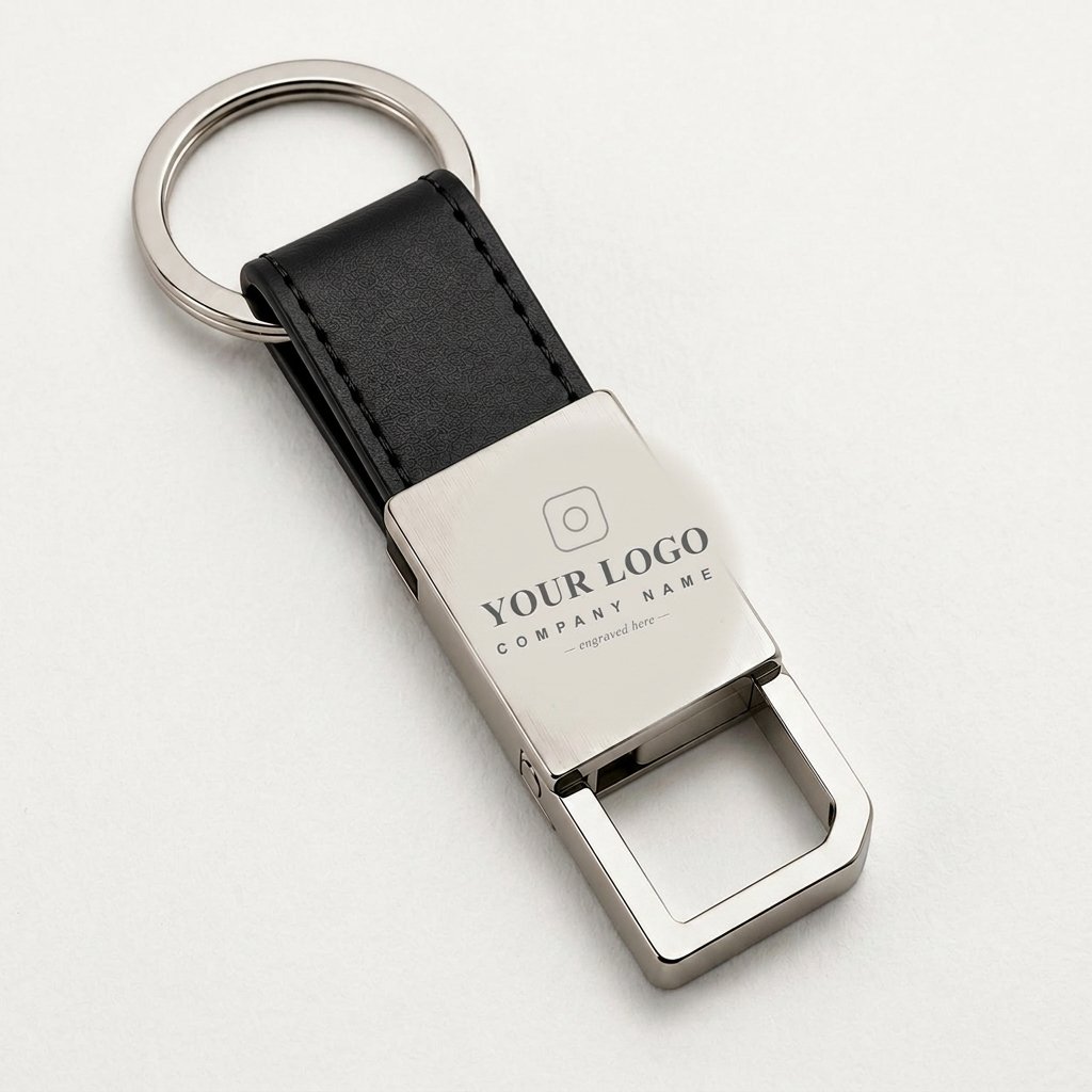 Personalised Logo Keychain — Hook Opener — close-up detail view showing personalisation and craftsmanship