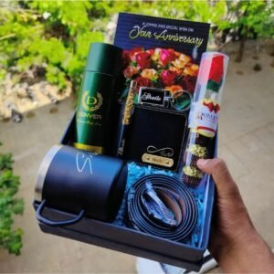 Personalised Men's Denver Perfume, Bottle & Wallet Gift Box | Birthday Gift for Husband Boyfriend