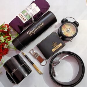 personalised mens shirt wallet antique watch belt hamper personalised gift combo