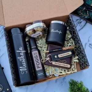 personalised mens wallet bottle card holder watch gift box personalised gift combo