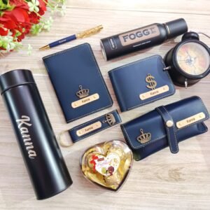 personalised mens wallet bottle card holder watch gift hamper personalised gift combo