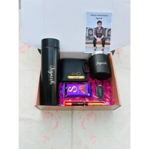 Personalised Men's Wallet, Bottle &