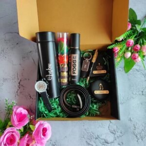 Personalised Men's Wallet, Bottle, Perfume, Watch & Sunglasses Gift Box — gift-ready presentation suitable for special occasions
