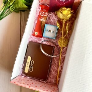 personalised mens wallet rose chocolate gift combo personalised gift combo